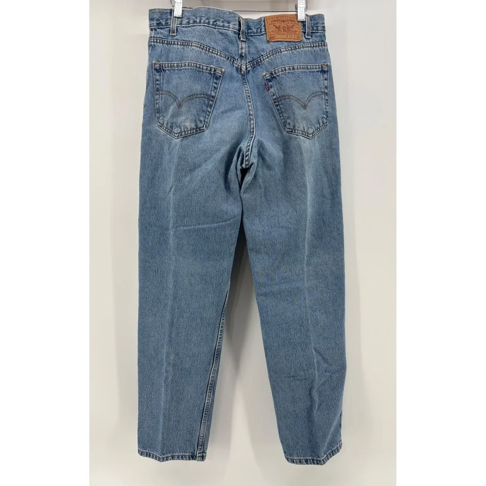 VTG Y2K Levi's 550 Relaxed Fit Jeans Men 34x32 Blue Medium Wash Denim